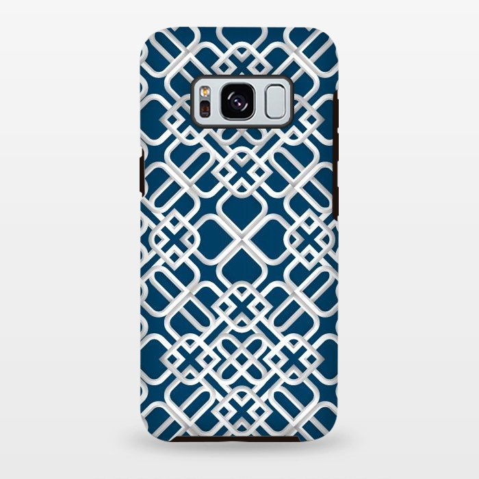 Galaxy S8 plus StrongFit Arabic White Ornament 1 by Bledi