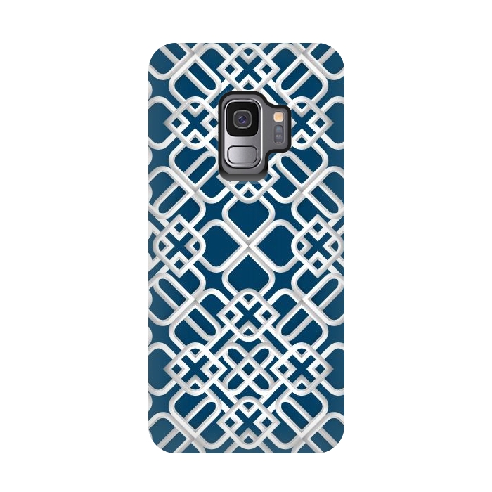 Galaxy S9 StrongFit Arabic White Ornament 1 by Bledi