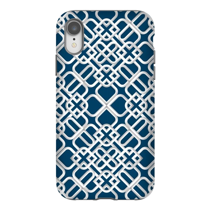 iPhone Xr StrongFit Arabic White Ornament 1 by Bledi