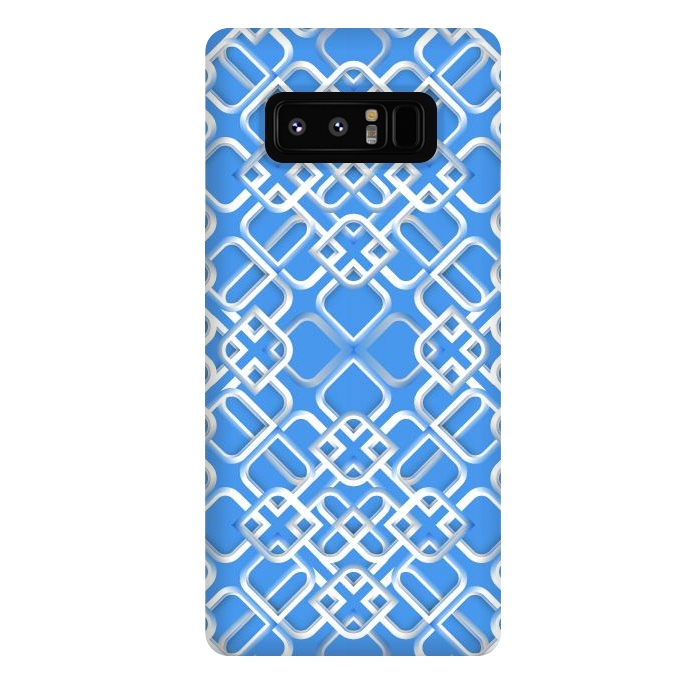 Galaxy Note 8 StrongFit Arabic White Ornament 3 by Bledi