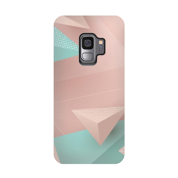 Galaxy S9 StrongFit 3D Triangles 1 by Bledi