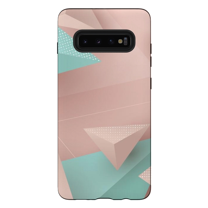 Galaxy S10 plus StrongFit 3D Triangles 1 by Bledi