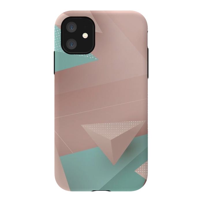 iPhone 11 StrongFit 3D Triangles 1 by Bledi