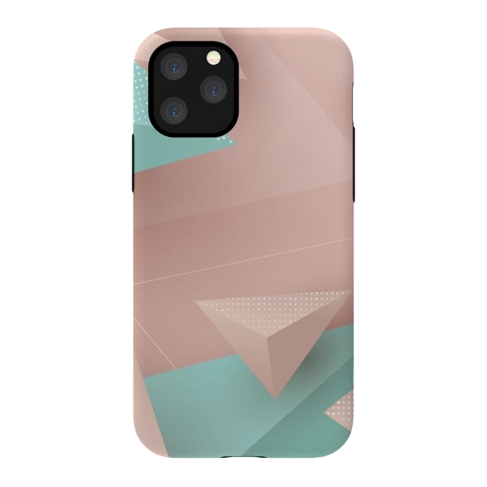 iPhone 11 Pro StrongFit 3D Triangles 1 by Bledi