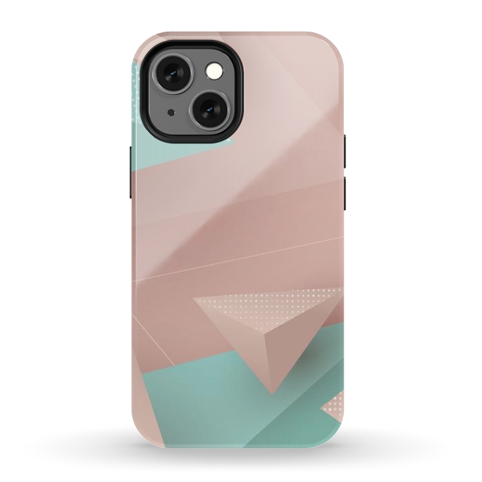 iPhone 12 mini StrongFit 3D Triangles 1 by Bledi