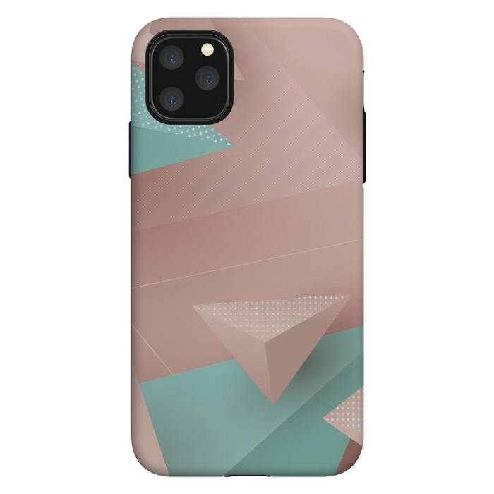 iPhone 11 Pro Max StrongFit 3D Triangles 1 by Bledi