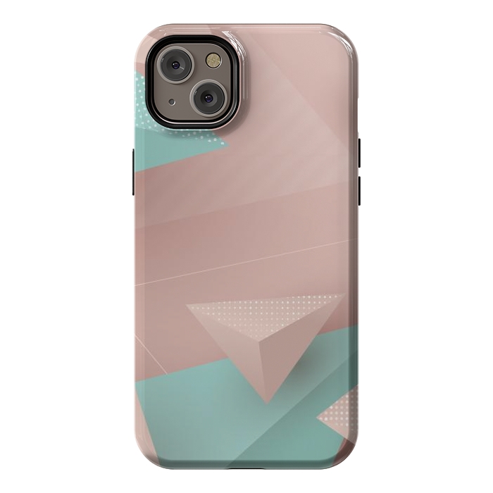 iPhone 14 Plus StrongFit 3D Triangles 1 by Bledi