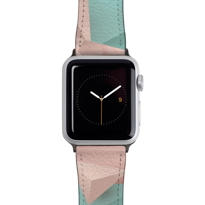 Watch 42mm / 44mm Strap PU leather 3D Triangles 1 by Bledi