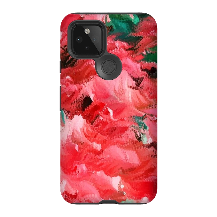 Pixel 5 StrongFit The Eternal Bloom of The Spirit | Botanical Floral  by Uma Prabhakar Gokhale