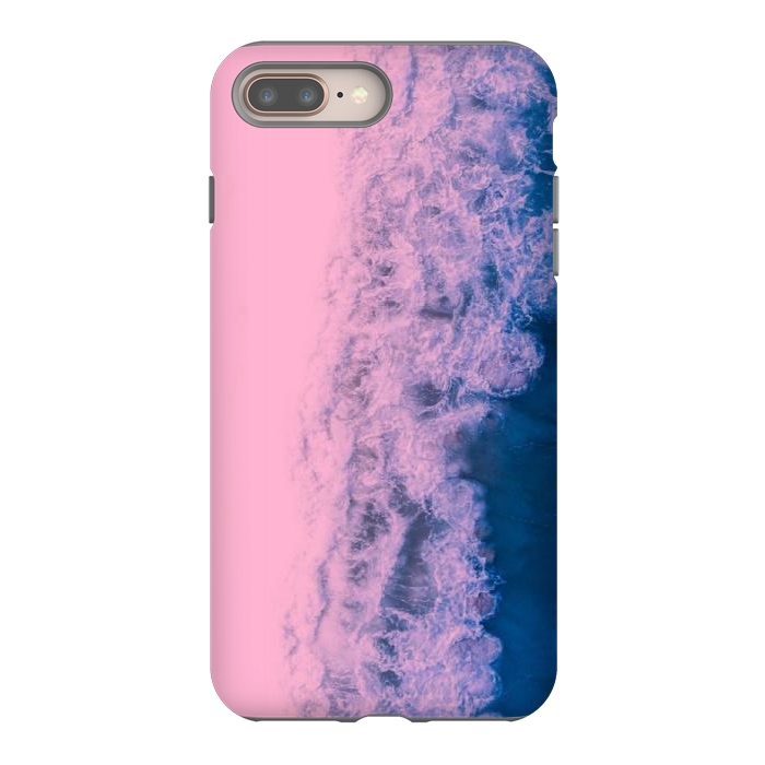 iPhone 8 plus StrongFit Pink ocean waves  by CAS