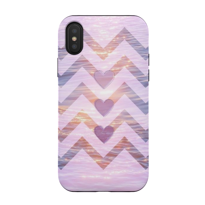 iPhone Xs / X StrongFit Purple Heart  by CAS