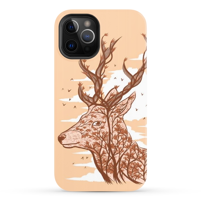 iPhone 12 Pro StrongFit Deer branches by Alberto
