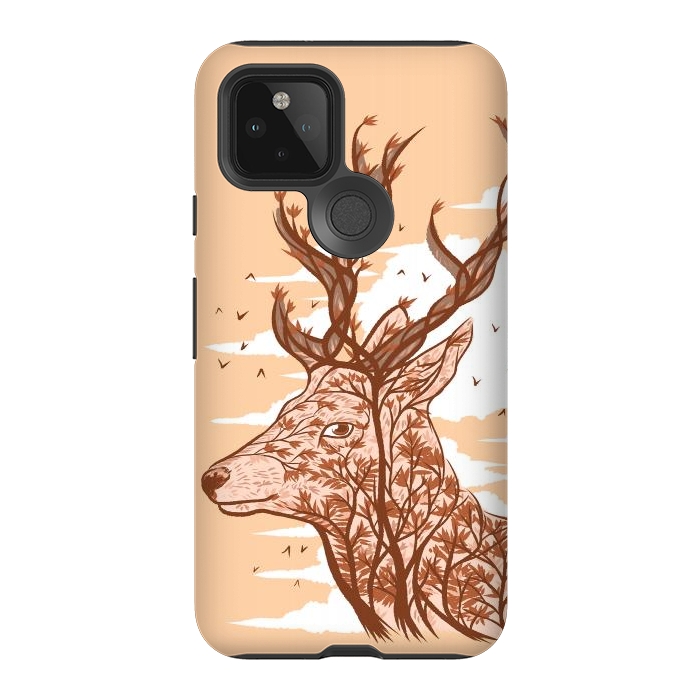 Pixel 5 StrongFit Deer branches by Alberto