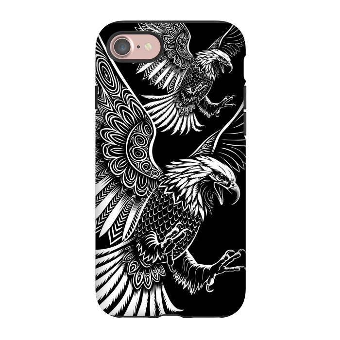 iPhone 7 StrongFit Eagle flying tribal by Alberto