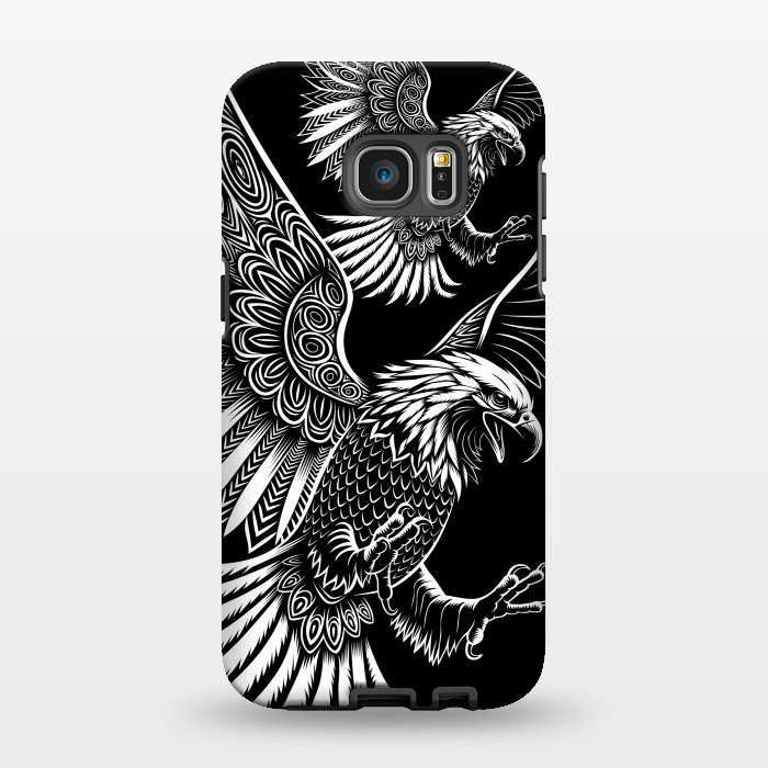 Galaxy S7 EDGE StrongFit Eagle flying tribal by Alberto