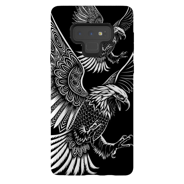 Galaxy Note 9 StrongFit Eagle flying tribal by Alberto