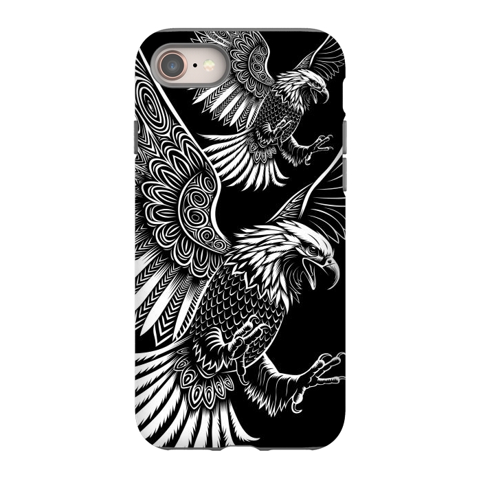 iPhone SE StrongFit Eagle flying tribal by Alberto