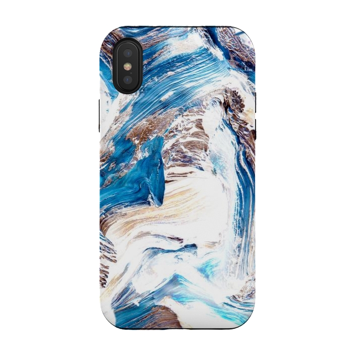 iPhone Xs / X StrongFit Clarity | Abstract Ocean Earth Sea Graphic | Scandinavian Nature Sky Waves Space by Uma Prabhakar Gokhale