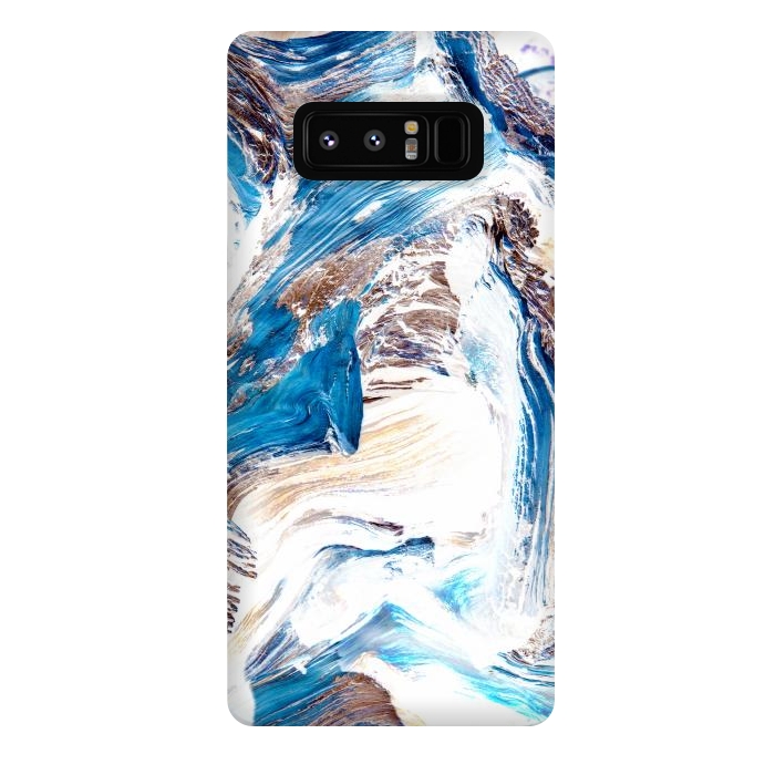 Galaxy Note 8 StrongFit Clarity | Abstract Ocean Earth Sea Graphic | Scandinavian Nature Sky Waves Space by Uma Prabhakar Gokhale