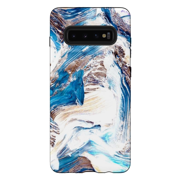 Galaxy S10 plus StrongFit Clarity | Abstract Ocean Earth Sea Graphic | Scandinavian Nature Sky Waves Space by Uma Prabhakar Gokhale