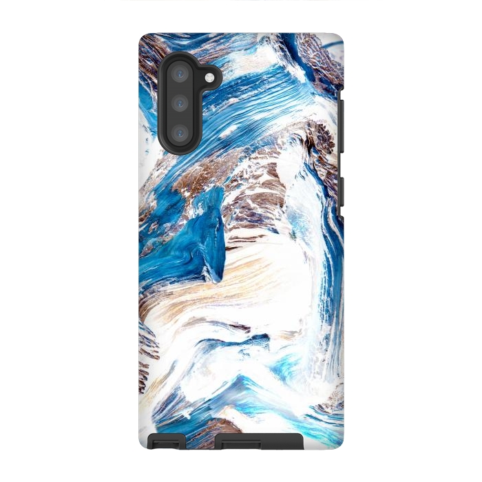 Galaxy Note 10 StrongFit Clarity | Abstract Ocean Earth Sea Graphic | Scandinavian Nature Sky Waves Space by Uma Prabhakar Gokhale