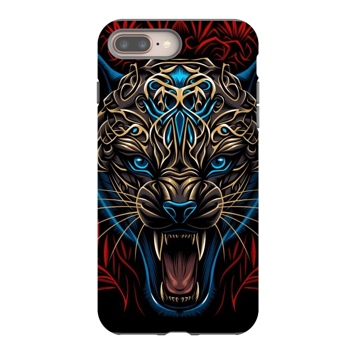 iPhone 7 plus StrongFit Golden panther tribal  by Alberto