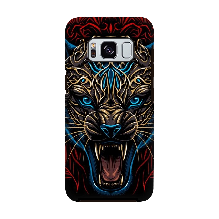 Galaxy S8 StrongFit Golden panther tribal  by Alberto