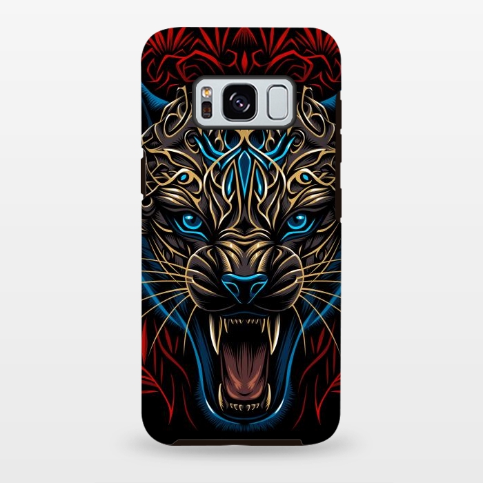 Galaxy S8 plus StrongFit Golden panther tribal  by Alberto
