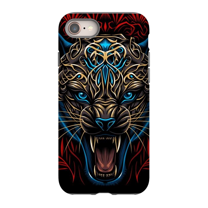 iPhone 8 StrongFit Golden panther tribal  by Alberto