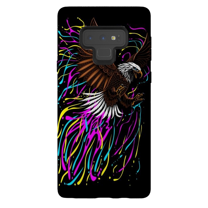 Galaxy Note 9 StrongFit Tribal eagle splashing by Alberto