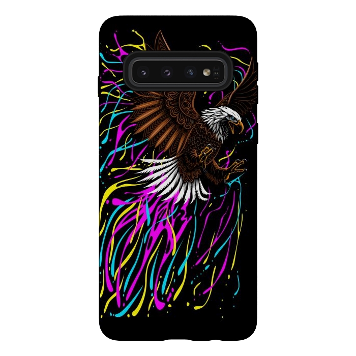 Galaxy S10 StrongFit Tribal eagle splashing by Alberto