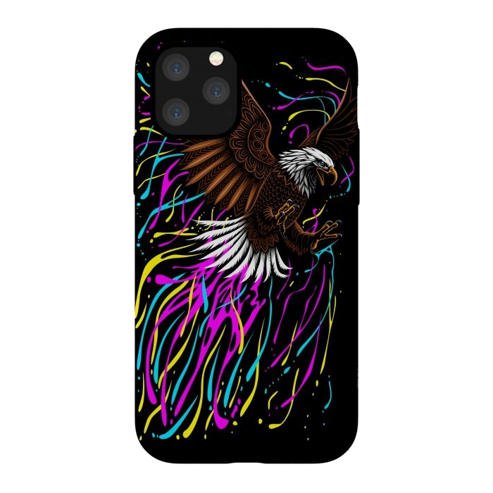 iPhone 11 Pro StrongFit Tribal eagle splashing by Alberto