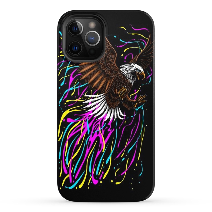iPhone 12 Pro StrongFit Tribal eagle splashing by Alberto