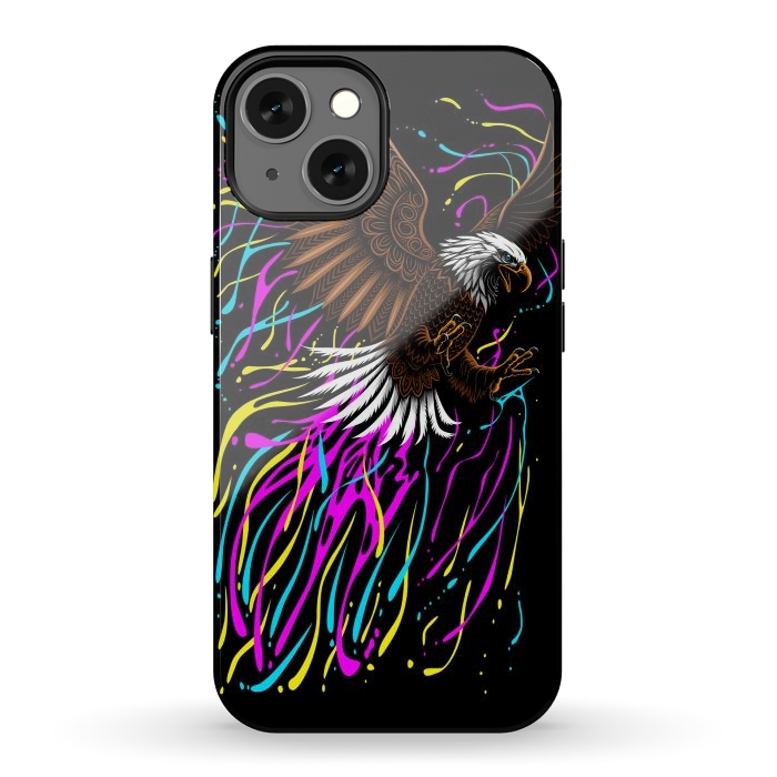 iPhone 13 StrongFit Tribal eagle splashing by Alberto