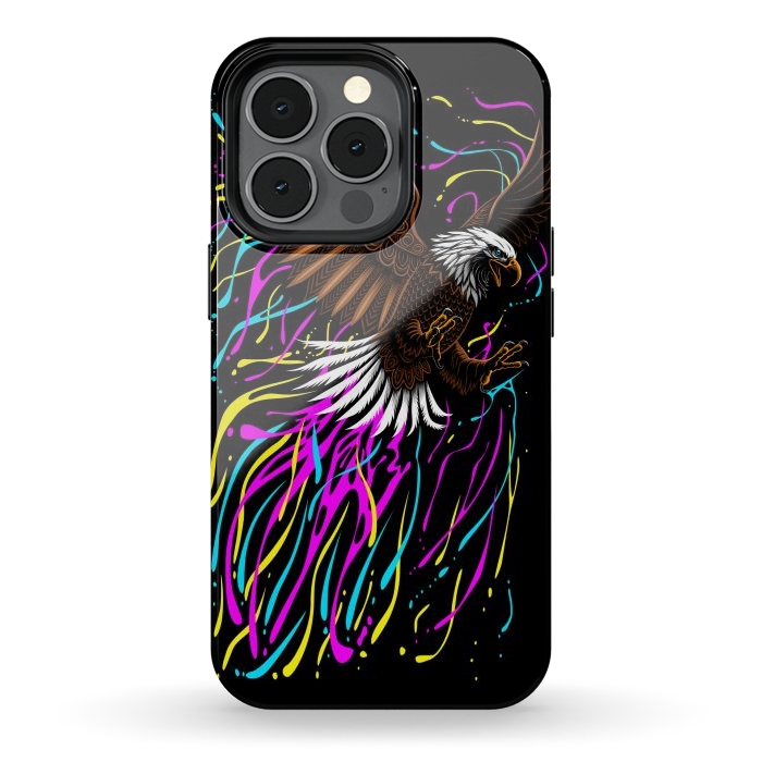 iPhone 13 pro StrongFit Tribal eagle splashing by Alberto