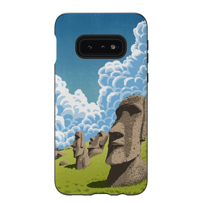 Galaxy S10e StrongFit Statues of the Easter Islands by Alberto