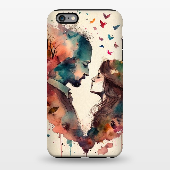 iPhone 6/6s plus StrongFit Whimsical Love in Watercolor by Texnotropio