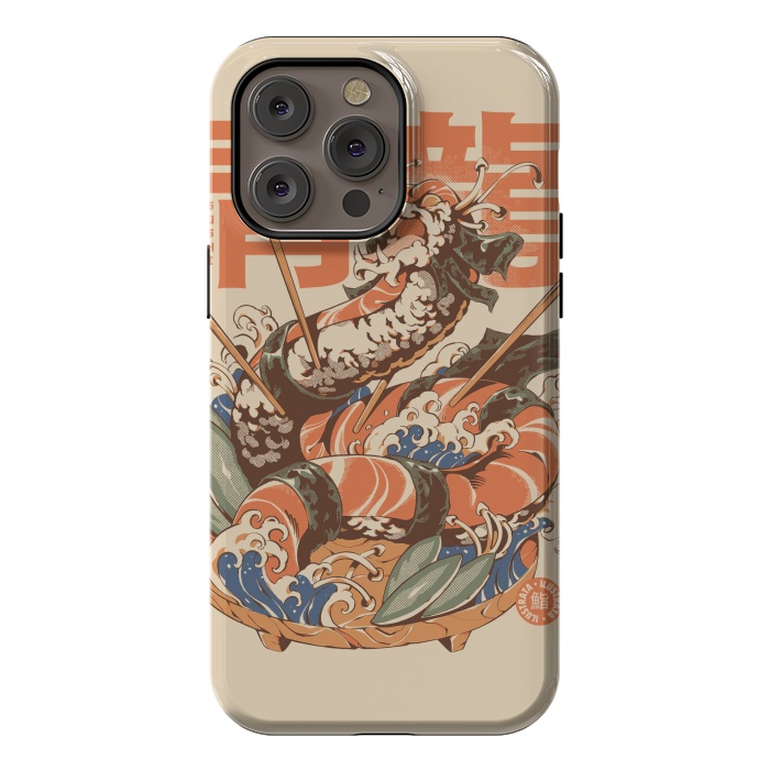 iPhone 14 Pro max StrongFit Dragon Sushi by Ilustrata