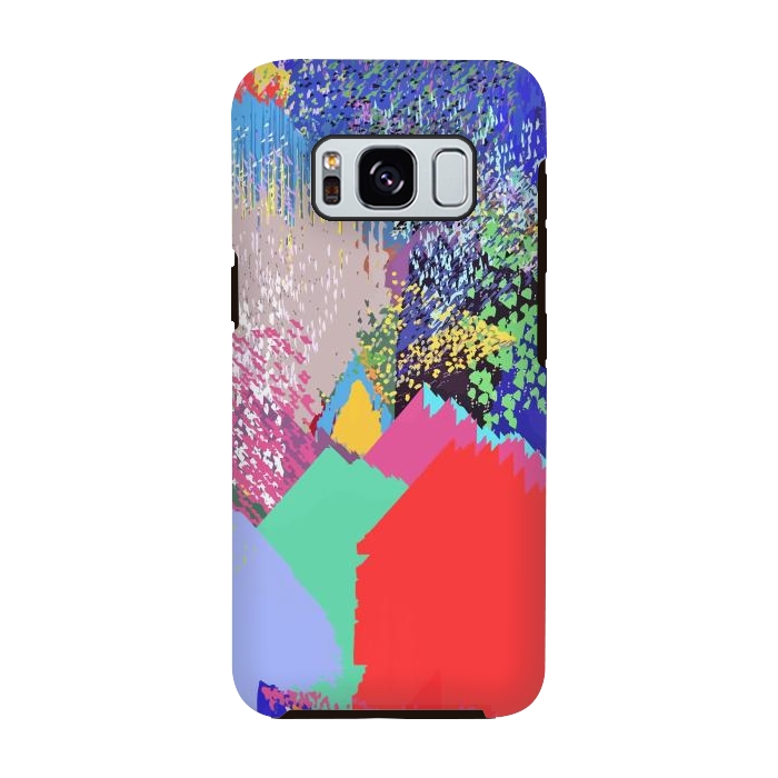 Galaxy S8 StrongFit Modern Life, Abstract Contemporary Graphic Design, Eclectic Colorful Shapes by Uma Prabhakar Gokhale