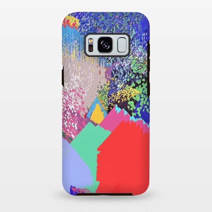 Galaxy S8 plus StrongFit Modern Life, Abstract Contemporary Graphic Design, Eclectic Colorful Shapes by Uma Prabhakar Gokhale