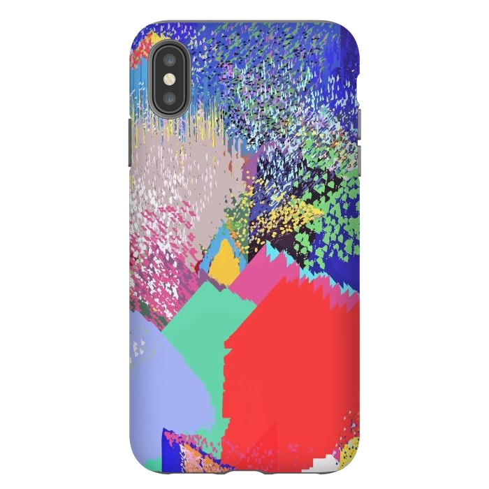 iPhone Xs Max StrongFit Modern Life, Abstract Contemporary Graphic Design, Eclectic Colorful Shapes by Uma Prabhakar Gokhale