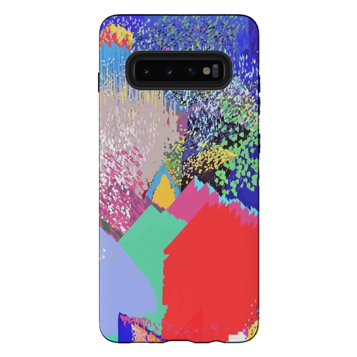 Galaxy S10 plus StrongFit Modern Life, Abstract Contemporary Graphic Design, Eclectic Colorful Shapes by Uma Prabhakar Gokhale