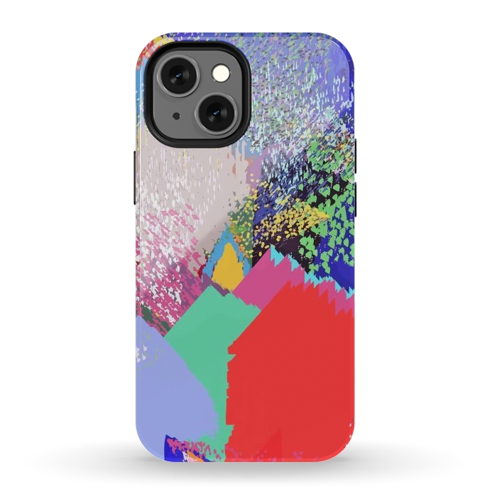 iPhone 12 mini StrongFit Modern Life, Abstract Contemporary Graphic Design, Eclectic Colorful Shapes by Uma Prabhakar Gokhale