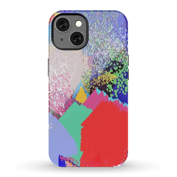 iPhone 13 StrongFit Modern Life, Abstract Contemporary Graphic Design, Eclectic Colorful Shapes by Uma Prabhakar Gokhale