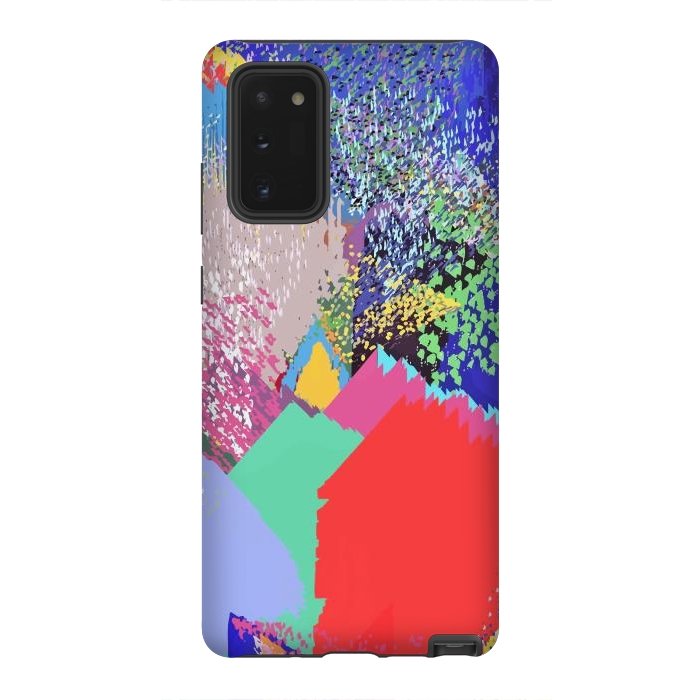 Galaxy Note 20 StrongFit Modern Life, Abstract Contemporary Graphic Design, Eclectic Colorful Shapes by Uma Prabhakar Gokhale