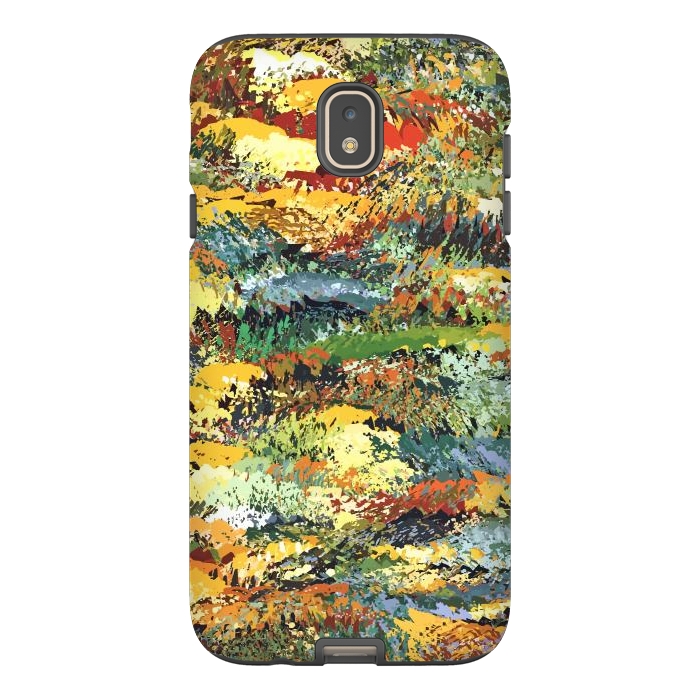 Galaxy J7 StrongFit Autumn Forest, Nature Jungle Painting, Botanical Plants Abstract Illustration, Contemporary Modern Boho by Uma Prabhakar Gokhale