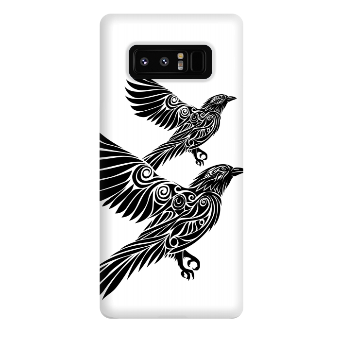 Galaxy Note 8 StrongFit Crow flying tribal by Alberto