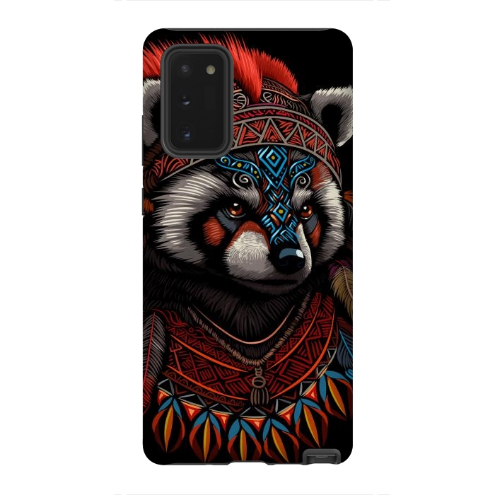 Galaxy Note 20 StrongFit Red panda Indian Chief by Alberto