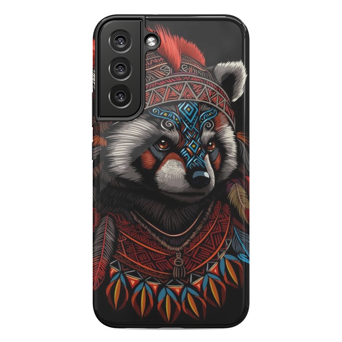 Galaxy S22 plus StrongFit Red panda Indian Chief by Alberto