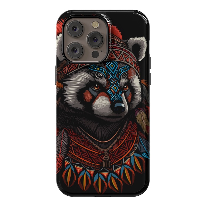 iPhone 14 Pro max StrongFit Red panda Indian Chief by Alberto